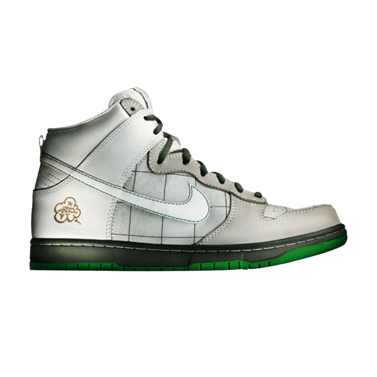 Nike Dunk High SB 'Brazil Custom Series 02 - Cezar Gordo' — White/Grey/Green/Black