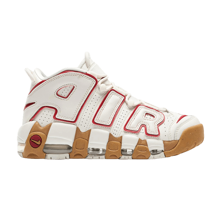 Nike Wmns Air More Uptempo 'Phantom Gym Red Gum' — Phantom/Gum Light Brown/Clear/Gym Red