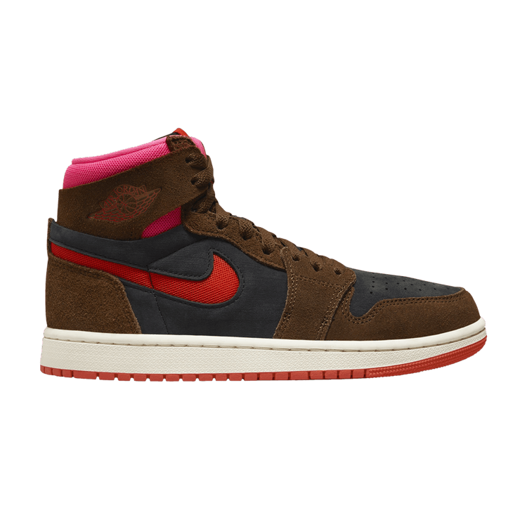 Wmns Air Jordan 1 High Zoom Comfort 2 'Cacao Wow Picante Red' — Cacao Wow/Picante Red/Black/Hyper Pink/Sail
