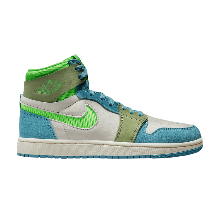 Wmns Air Jordan 1 High Zoom Comfort 2 'University Blue Volt' — University Blue/White/Olive/Volt