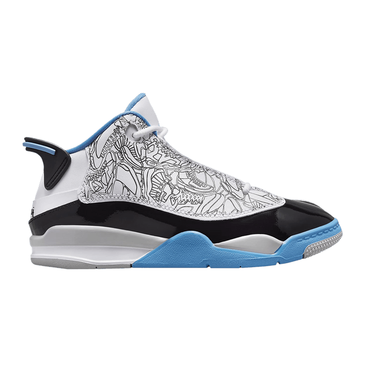 Air Jordan Dub Zero PS 'Legend Blue' — White/Black/Neutral Grey/University Blue