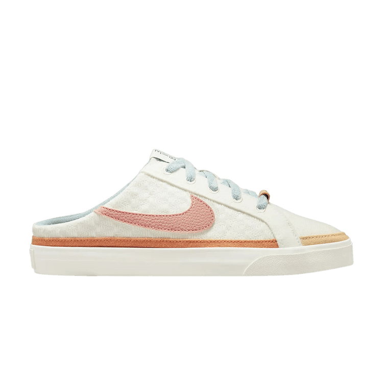 Nike Wmns Court Legacy Mule 'Sail Light Madder Root' — Sail/Sail/Worn Blue/Light Madder Root