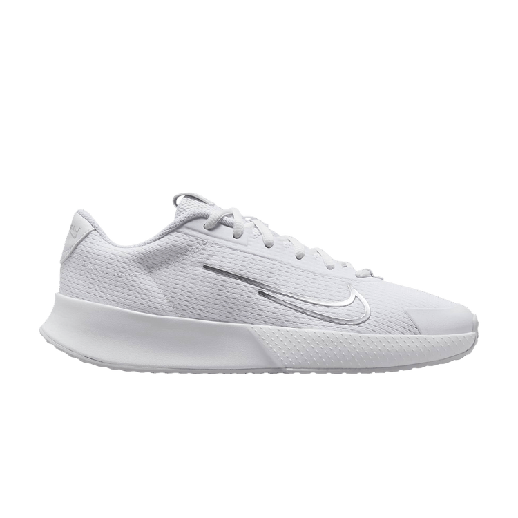 Wmns NikeCourt Vapor Lite 2 HC 'White Metallic Silver' — White/Pure Platinum/Metallic Silver