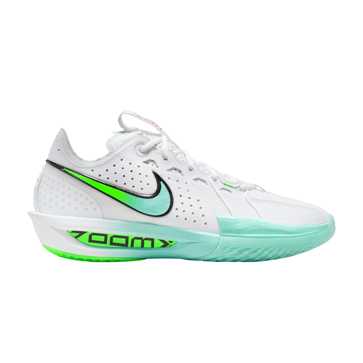 Nike Air Zoom GT Cut 3 'Bleached Turquoise' — White/Bleached Turquoise/Green Strike/Black/Total Orange