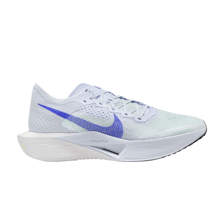Nike ZoomX VaporFly Next% 3 'Football Grey Racer Blue' — Football Grey/Green Strike/Light Armory Blue/Racer Blue