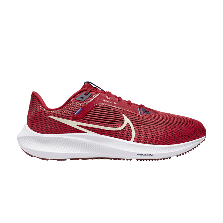 Nike Air Zoom Pegasus 40 Extra Wide 'University Red' — University Red/Midnight Navy/Blue Joy/Sea Glass