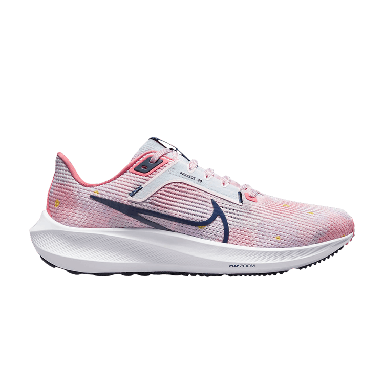 Nike Wmns Air Zoom Pegasus 40 Premium 'Pink Acid Wash' — Pearl Pink/Coral Chalk/White/Midnight Navy