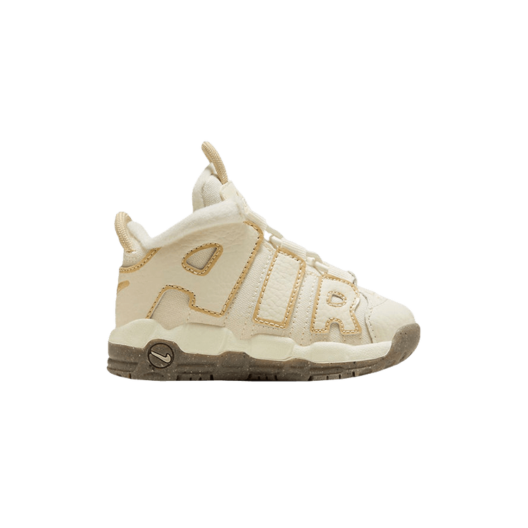 Nike Air More Uptempo TD 'Coconut Milk Team Gold' — Coconut Milk/Team Gold/Gum Dark Brown/Team Gold