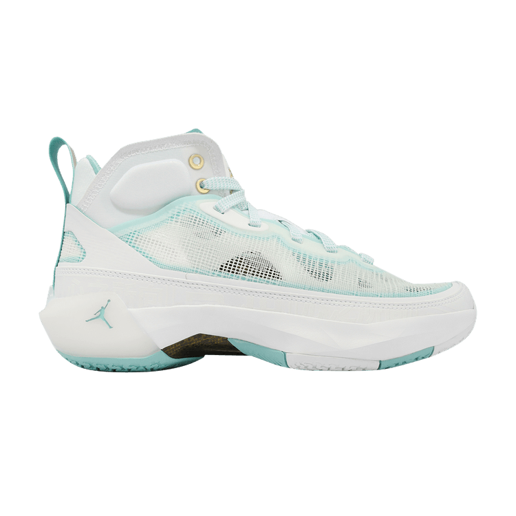 Guo Ailun x Air Jordan 37 GS 'White Island Green' — White/Metallic Gold/Island Green/Black