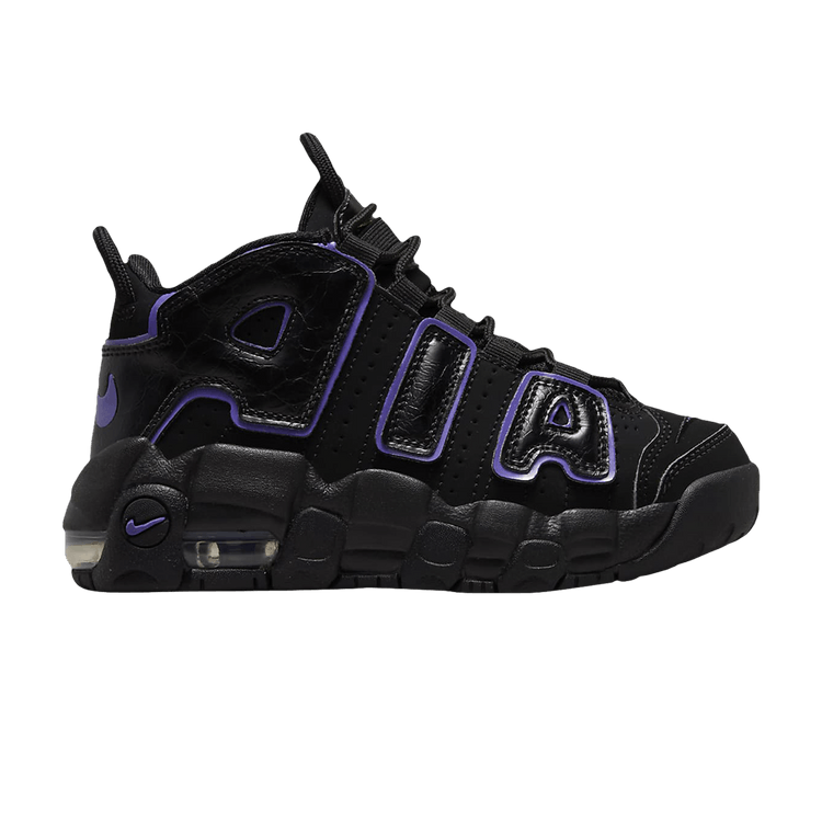 Nike Air More Uptempo PS 'Black Action Grape' — Black/White/Metallic Gold/Action Grape