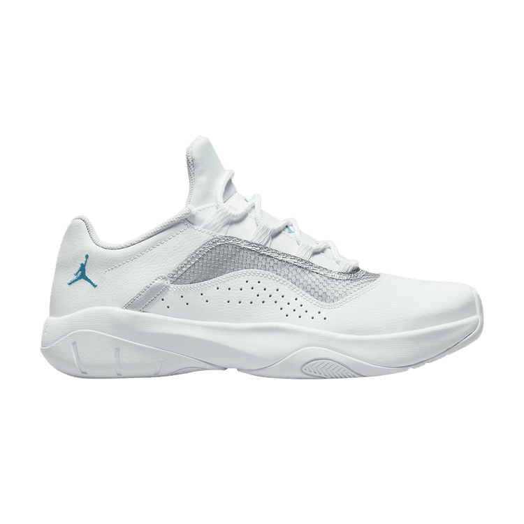 Air Jordan 11 CMFT Low 'White Neo Turquoise' — White/Metallic Silver/Neo Turquoise