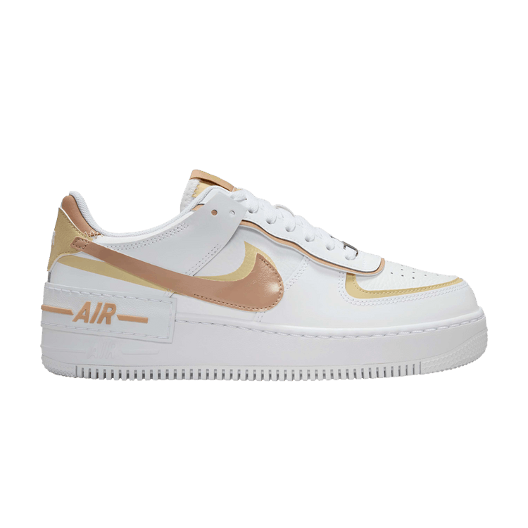 Nike Wmns Air Force 1 Shadow 'White Team Gold Hemp' — White/Team Gold/White/Hemp