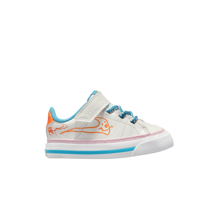 Nike Court Legacy TD 'Wild and Free' — Sail/Blue Lightning/White/Total Orange