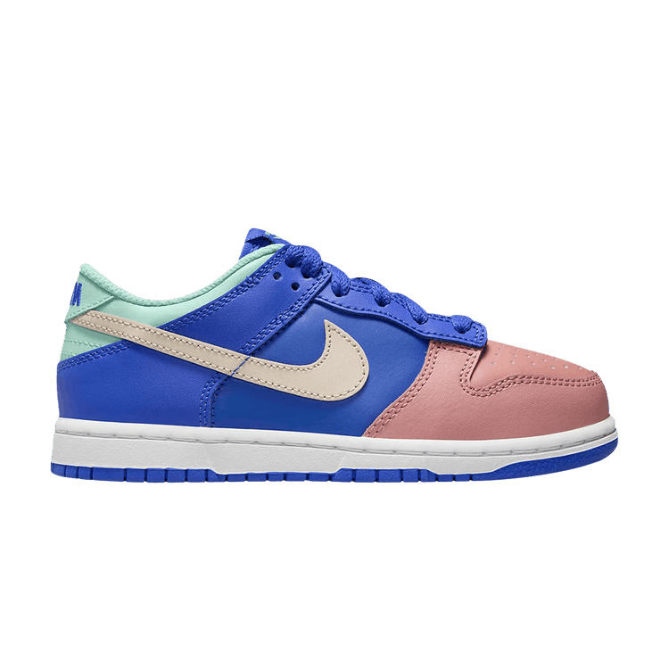 Nike Dunk Low SE PS 'Salmon Toe' — Hyper Royal/Emerald Rise/Red Stardust/Sanddrift