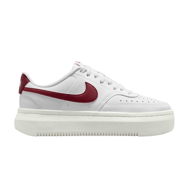 Nike Wmns Court Vision Alta 'White Team Red' — White/Sail/Team Red