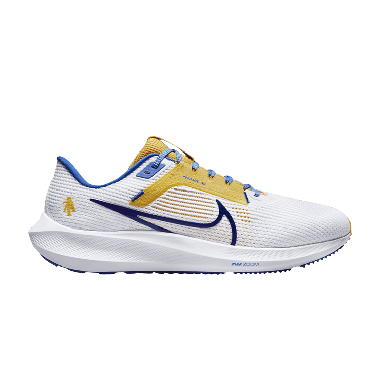 Nike Air Zoom Pegasus 40 'North Carolina A&T' — White/Varsity Maize/Sport Royal