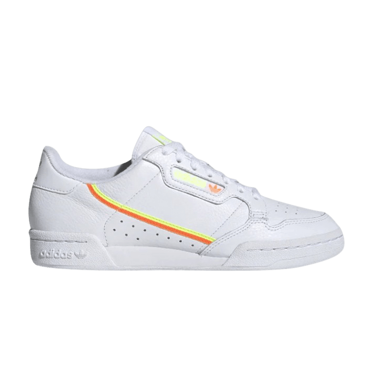 Adidas Wmns Continental 80 'White Yellow Orange' — Footwear White/Solar Yellow/Solar Orange