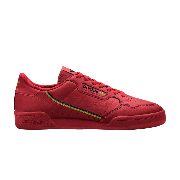 Adidas Continental 80 'Scarlet Gold' — Scarlet/Gold Metallic/Core Black