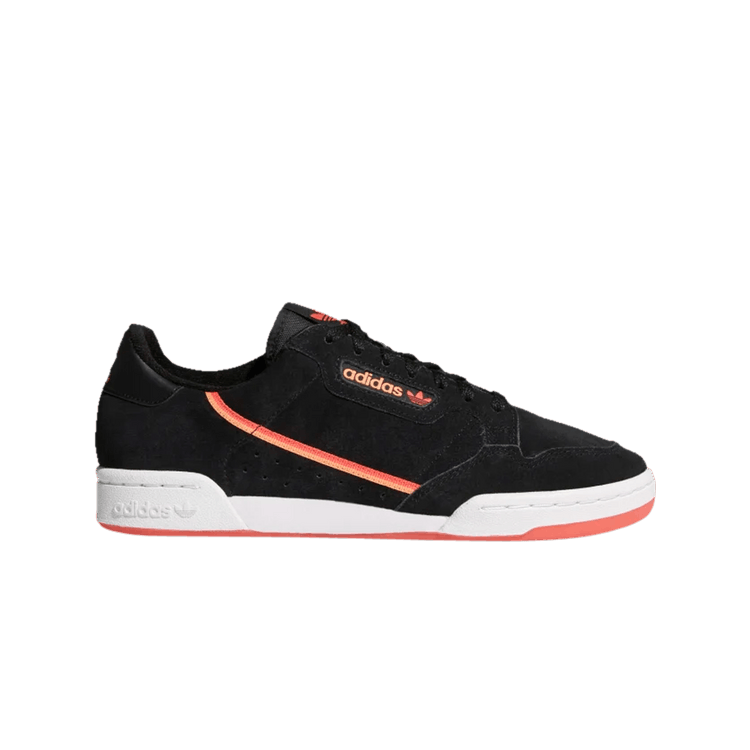 Adidas Continental 80 Suede 'Black Orange' — Core Black/Real Lilac/Easy Orange