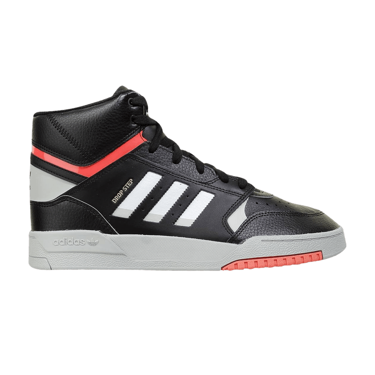 Adidas Drop Step 'Black Light Granite Solar Red' — Core Black/Light Granite/Solar Red