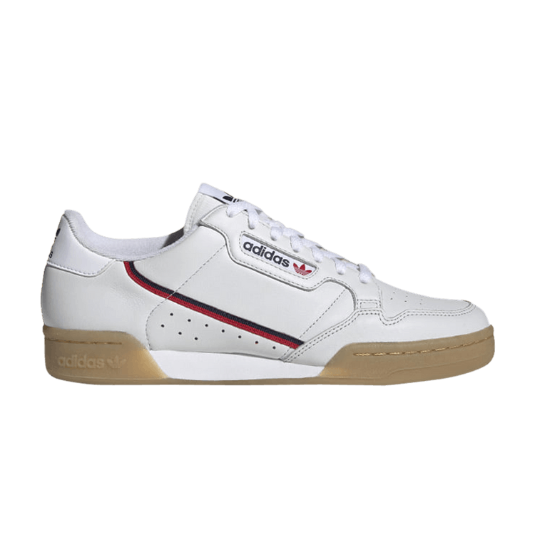 adidas Continental 80 'Crystal White' — Crystal White/Collegiate Navy/Scarlet