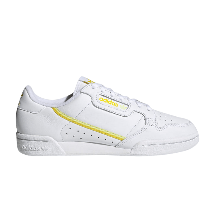 Adidas Wmns Continental 80 'White Semi Frozen Yellow' — Cloud White/Yellow/Semi Frozen Yellow