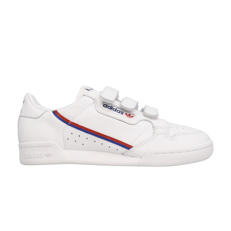 Adidas Wmns Continental 80 Strap 'White Blue Red' — Footwear White/Collegiate Royal/Scarlet