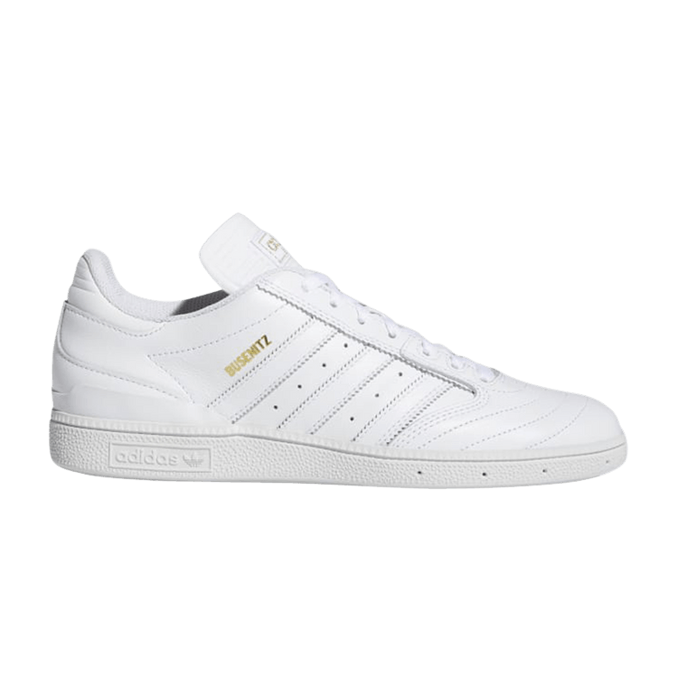adidas Busenitz 'White Gold Metallic' — Cloud White/Gold Metallic/Cloud White