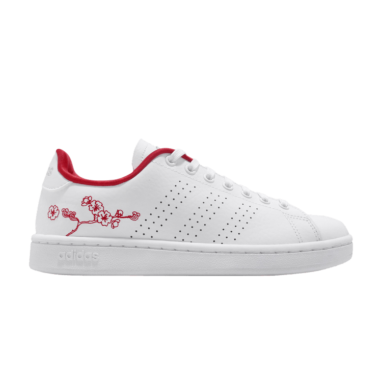 Adidas Wmns Advantage 'Floral' — Footwear White/Footwear White/Silver Mint