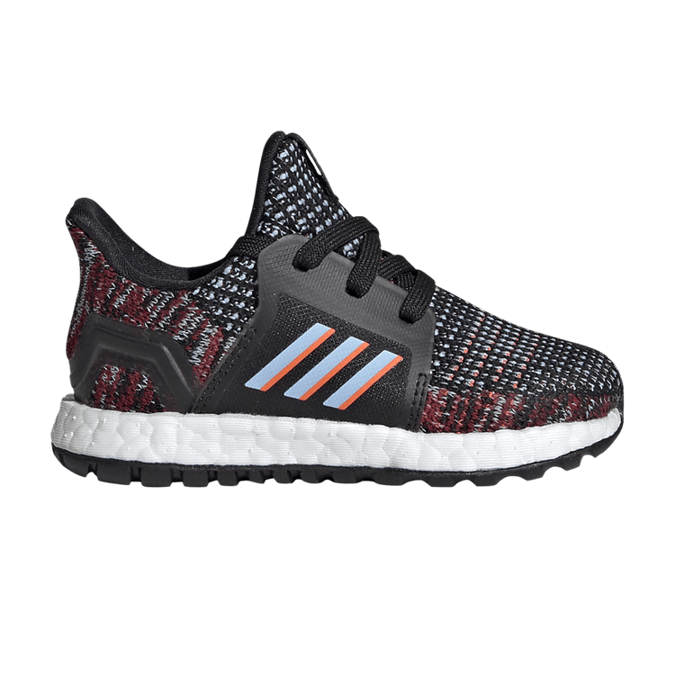 Adidas UltraBoost 19 J 'Black Multicolor' — Core Black/Glow Blue/Hi-Res Coral