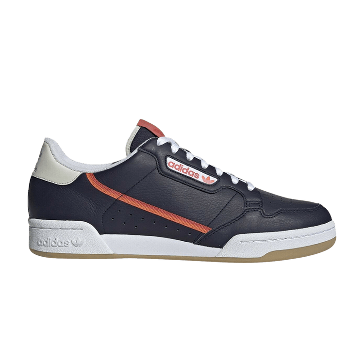 adidas Continental 80 'Navy Blue Orange' — Noble Ink/Trace Scarlet Red/Trace Orange/Navy Blue