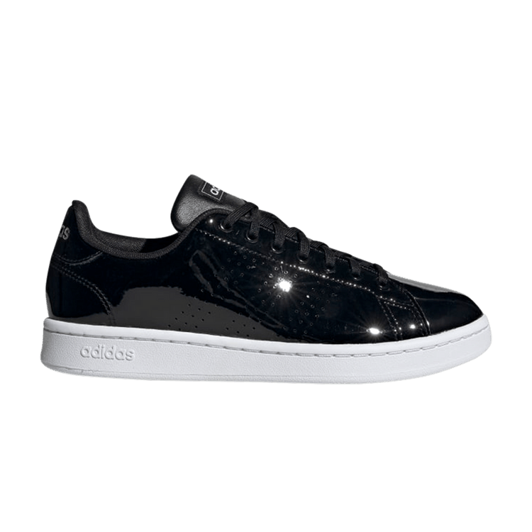 Adidas Wmns Advantage 'Black Patent' — Core Black/Cloud White/Matte Silver