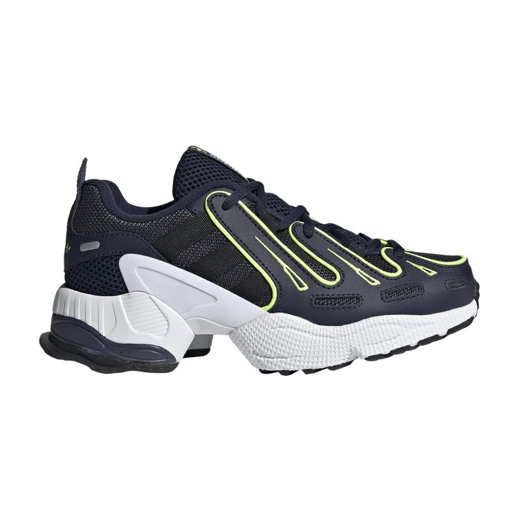 Adidas EQT Gazelle J 'Collegiate Navy Solar Yellow' — Collegiate Navy/Core Black/Solar Yellow