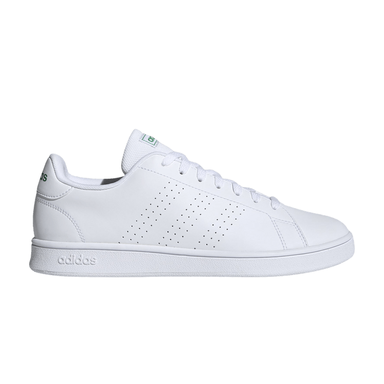 adidas Advantage Base 'Cloud White' — Cloud White/Cloud White/Green