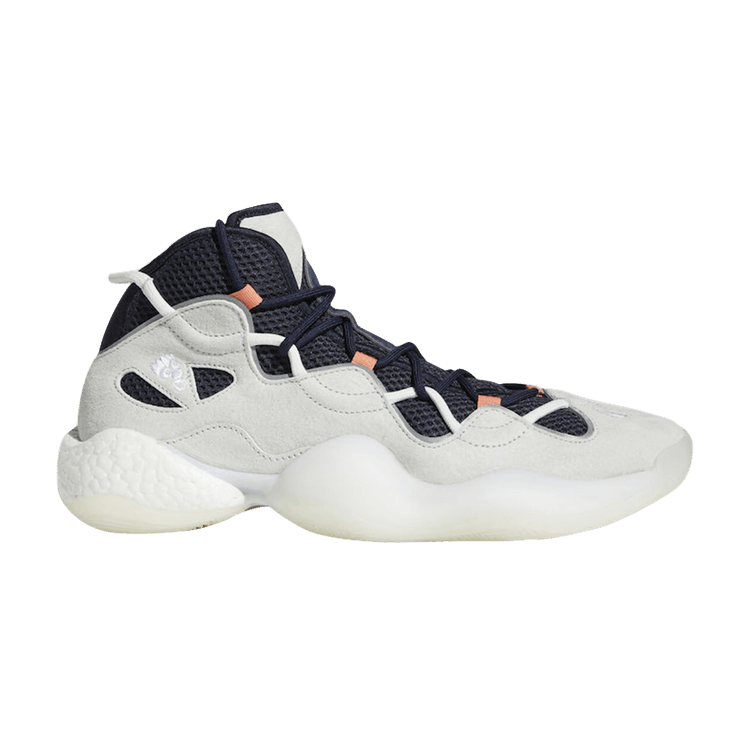 Adidas Crazy BYW 3 'Crystal White' — Crystal White/Legend Ink/Semi Coral