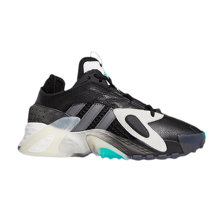 Adidas Streetball J 'Core Black' — Core Black/Footwear White/Hi-Res Aqua