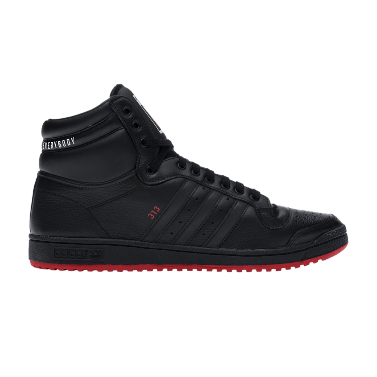 Adidas Top Ten Hi 'Detroit vs Everybody' — Core Black/Footwear White/Scarlet