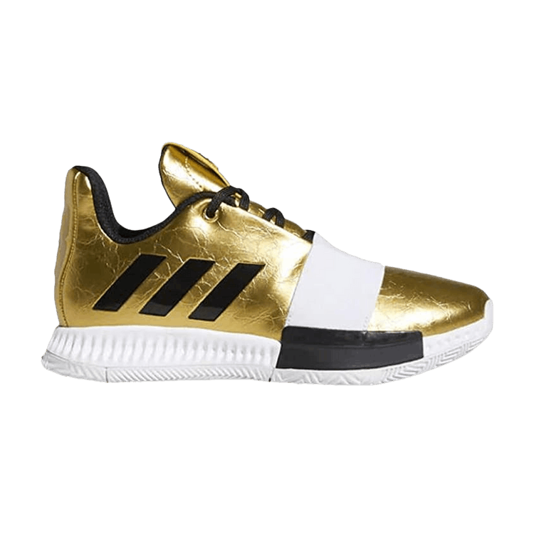 Adidas Harden Vol. 3 J 'Imma Star' — Gold Metallic/Footwear White/Core Black