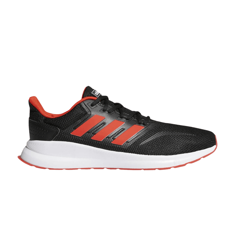 Adidas Runfalcon Wide 'Black Active Red' — Core Black/Active Red/Core Black