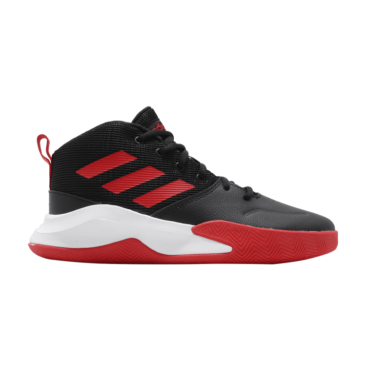 Adidas Own The Game Wide 'Active Red' — Core Black/Active Red/Cloud White