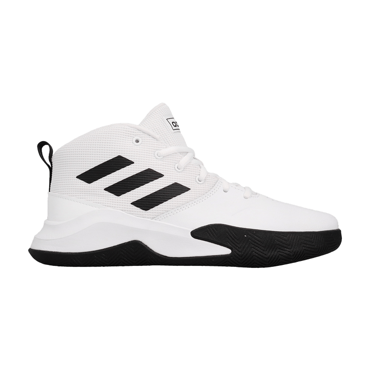 Adidas Own The Game Wide K 'Cloud White' — Cloud White/Core Black/Cloud White