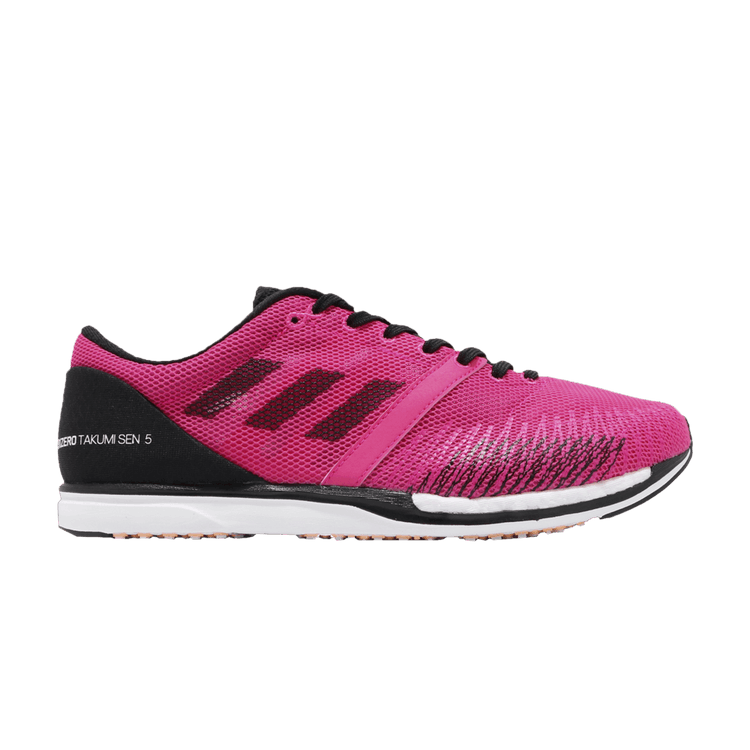 Adidas Adizero Takumi Sen 5 Wide 'Pink' — Pink/Black/White