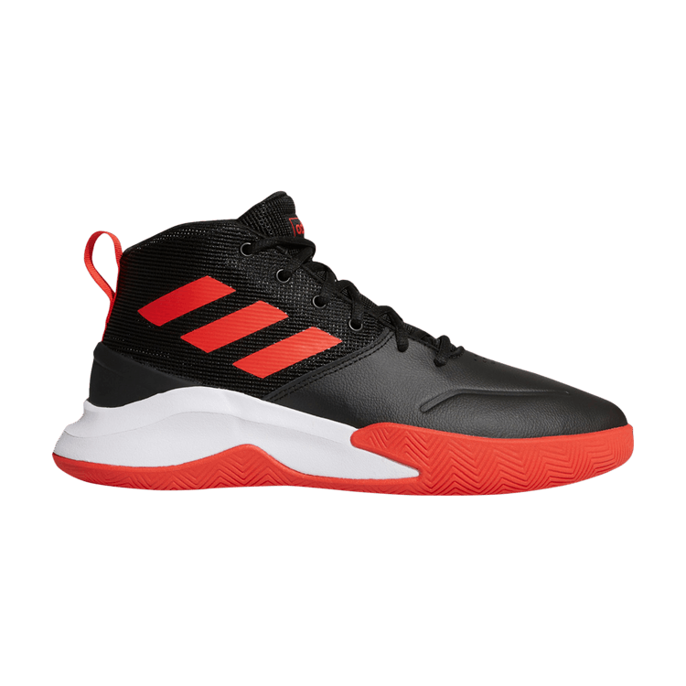 Adidas Own The Game Wide 'Black Active Red' — Core Black/Active Red/Cloud White