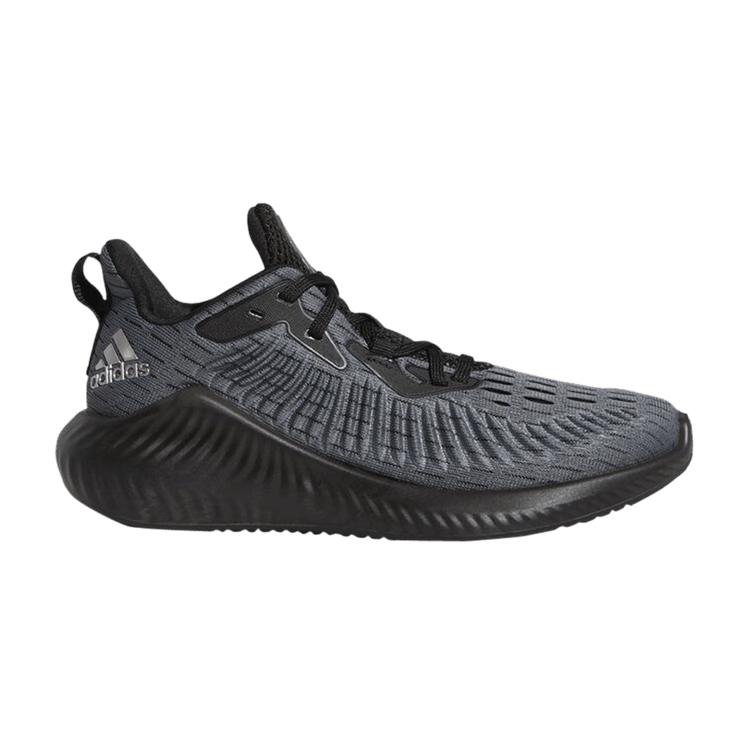 Adidas Alphabounce Plus J 'Core Black Grey' — Core Black/Trace Grey Metallic/Grey