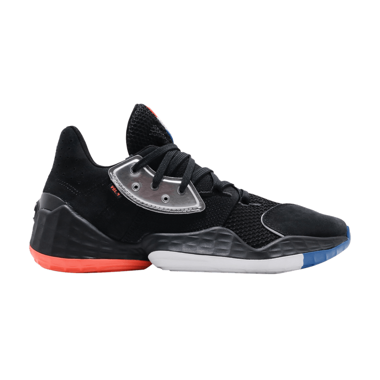 Adidas Harden Vol. 4 GCA 'Barbershop' — Core Black/Silver Metallic/Bright Blue