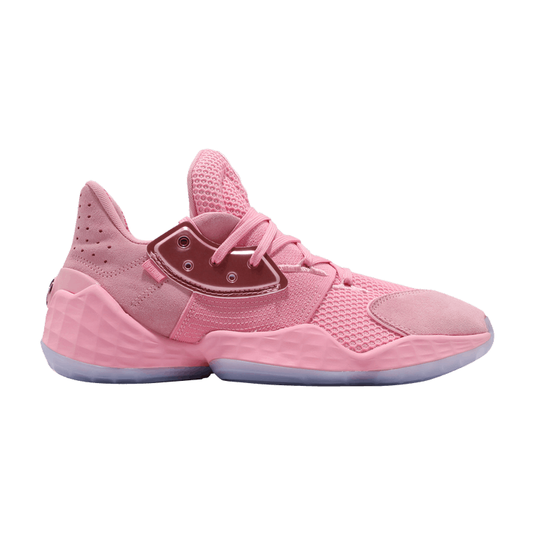Adidas Harden Vol. 4 GCA 'Pink Lemonade' — Light Pink/Glow Blue/Gold Metallic