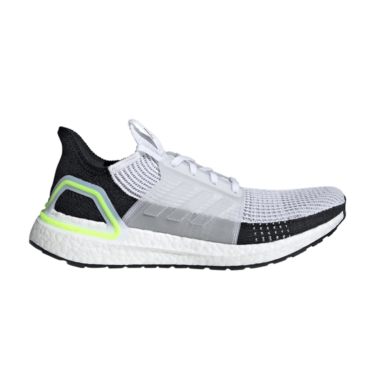 adidas UltraBoost 19 'White Yellow' — Footwear White/Grey One/Grey Three