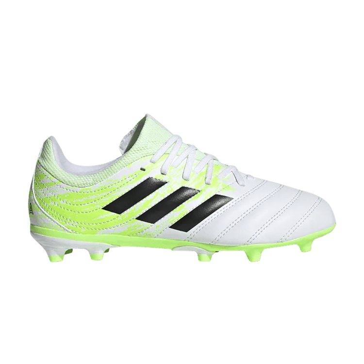 Adidas Copa 20.3 FG J 'White Signal Green' — Cloud White/Core Black/Signal Green