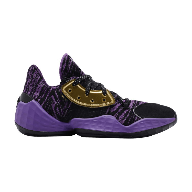 Star Wars x adidas Harden Vol. 4 J 'Lightsaber' — Core Black/Silver Metallic/Active Purple
