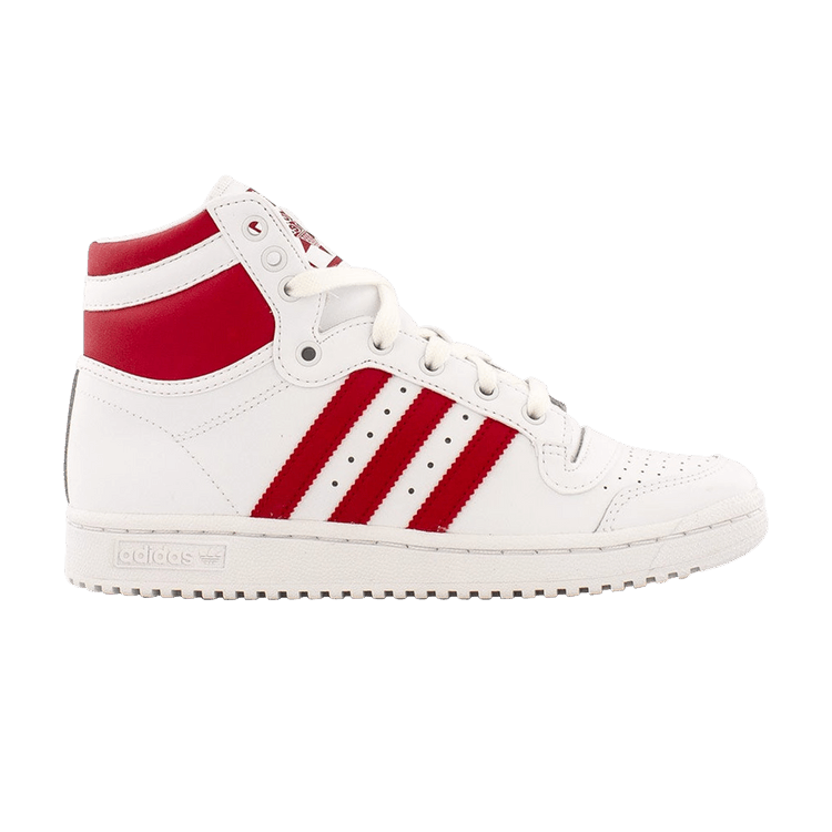 Adidas Top Ten High Big Kid 'White Power Red' — Footwear White/Power Red/Footwear White